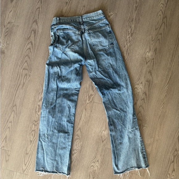 Zara High Waist. Light Blue Denim Jeans - Picture 5 of 7